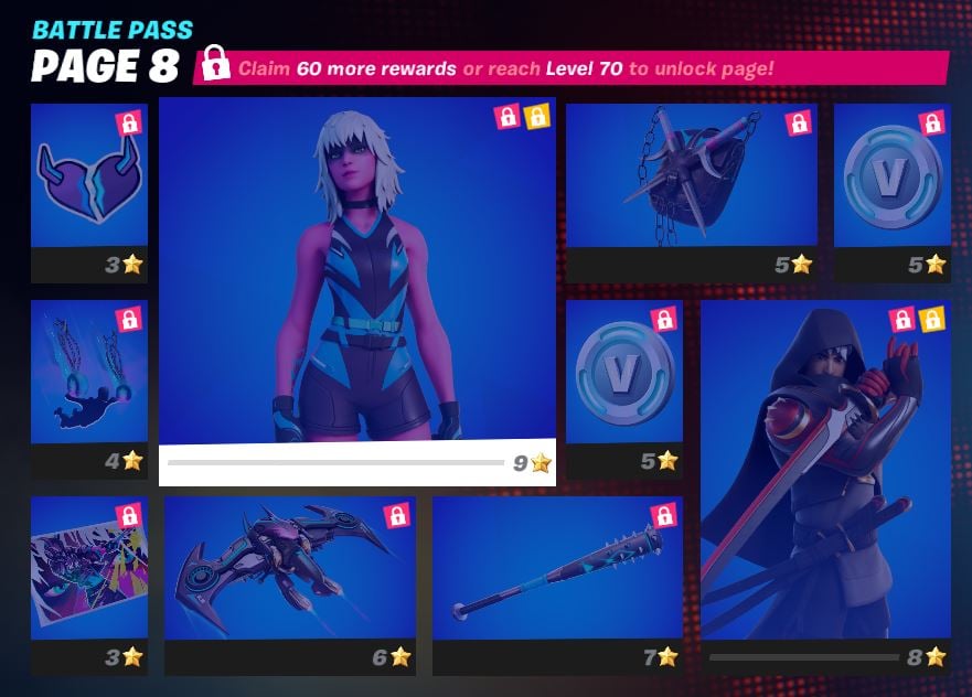 Fortnite Chapter 3, Season 1 Battle Pass - Page 8