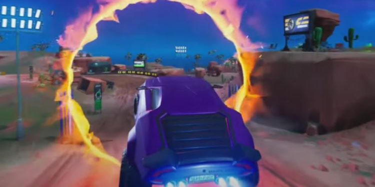Jump Through Flaming Ring Fortnite Chapter 3