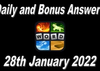 4 Pics 1 Word 28th January 2022 Answers