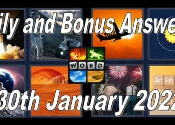 4 Pics 1 Word Daily & Bonus Answer – January 30th 2022 Solution