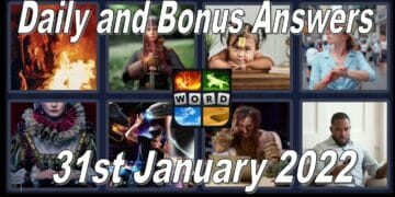 4 Pics 1 Word Daily Puzzles Answers - 31st January 2022