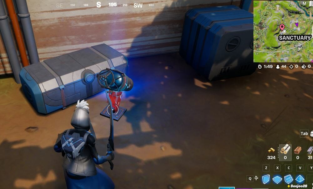 Fortnite Collect Telescope Part in The Sanctuary Challenge