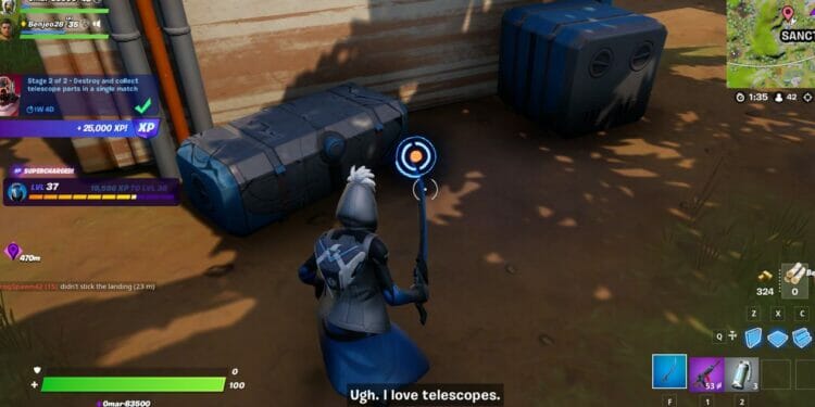 Fortnite Collect Telescope Parts Challenge