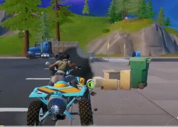 Fortnite Destroy objects while driving a Quadcrasher
