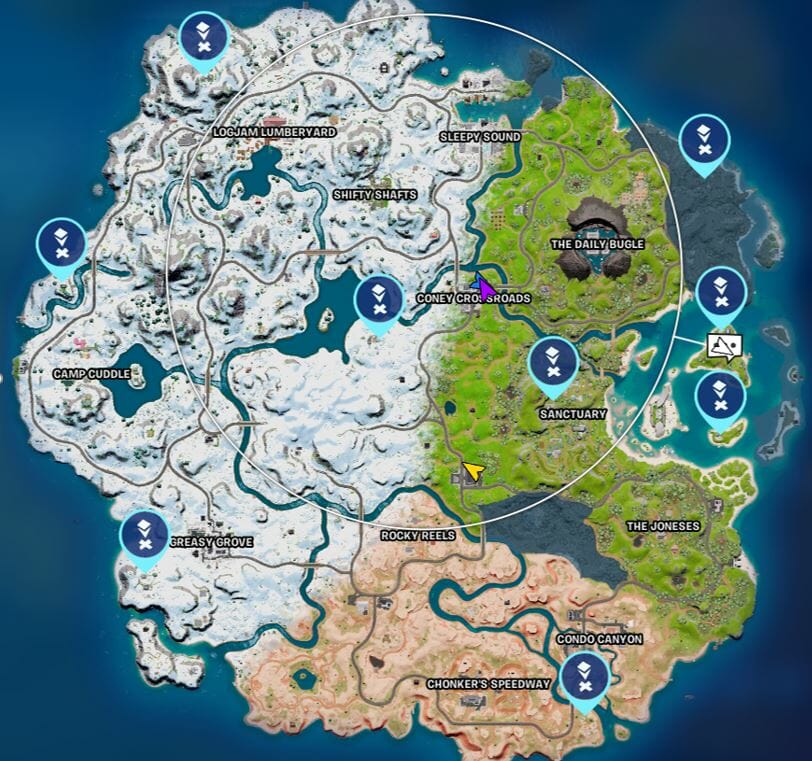 Fortnite Telescope Map Locations