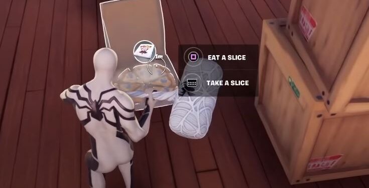 Take pizza slices
