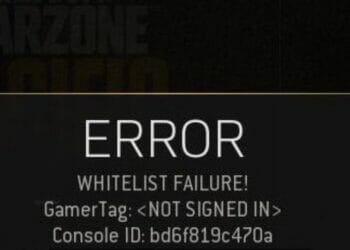 Whitelist Failure Warzone Error