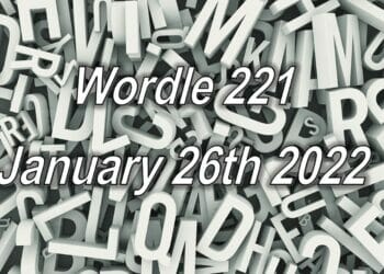 Wordle January 26 2022 221 Answer