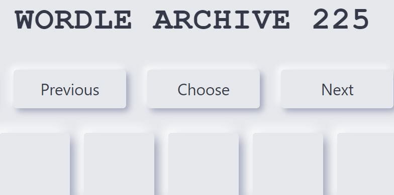 Wordle Archive Free