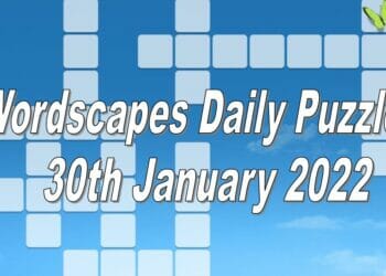 Daily Wordscapes Puzzle Answers & Cheats Today – 30th January 2022