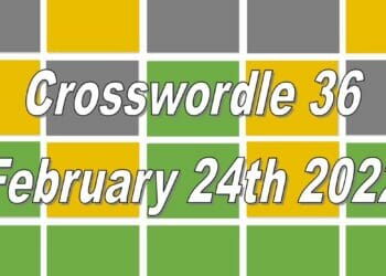 Crosswordle 36