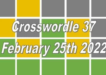 Crosswordle 37