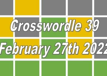 Crosswordle 39