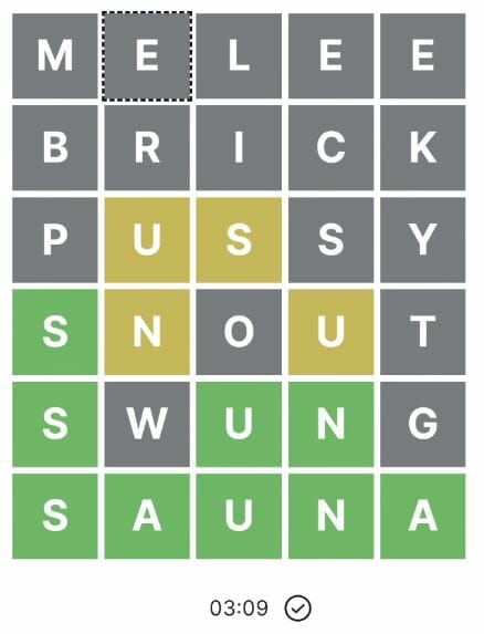 Crosswordle 39 Answer
