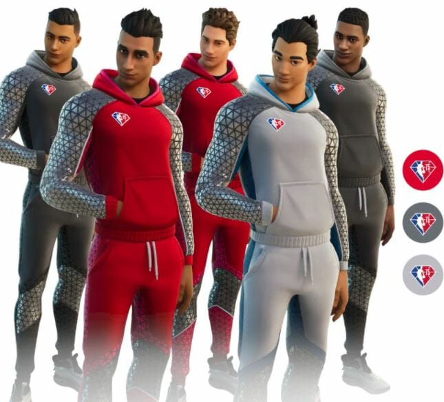 Male NBA 75 Fortnite Skins