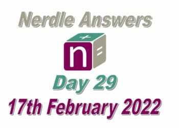 Nerdle Answers - 17th February 2022