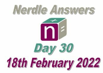 Nerdle Answers - 18th February 2022