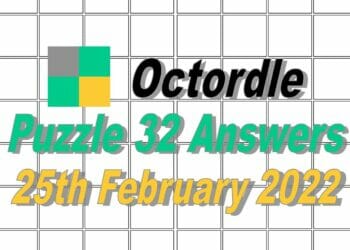 Octordle 32 Answers - 25th February 2022