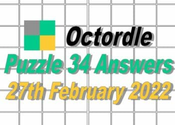 Octordle 34 Answers - 27th February 2022