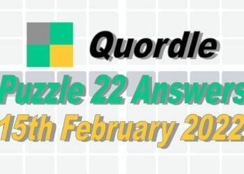 Quordle 22 - 15th February 2022