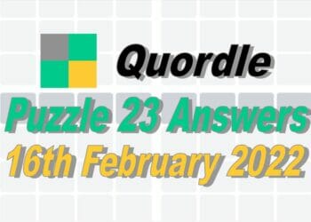 Quordle 23 - 16th February 2022
