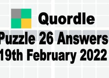 Quordle 26 Feb 19 2022 Answer Today