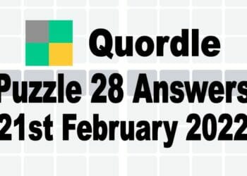 Today’s Quordle Puzzle #28 Answer – February 21 2022 4 Daily Words Solution
