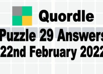 Quordle 29 Feb 22 2022 Answers Today