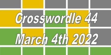 Crosswordle 44