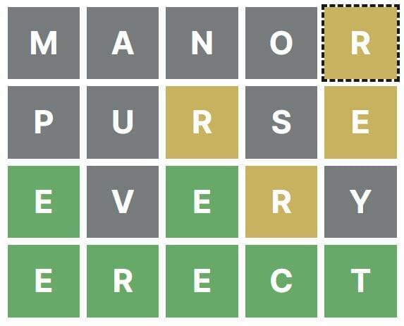 Crosswordle #44 Solution