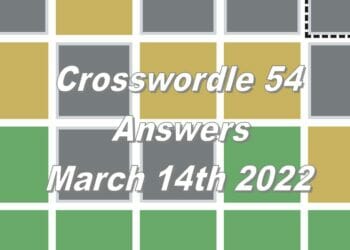 Crosswordle 54 - 14th March 2022
