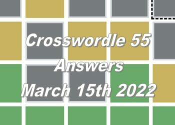 Crosswordle 55 - 15th March 2022