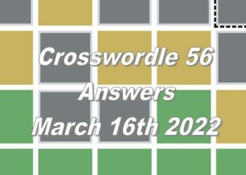 Crosswordle 56 - 16th March 2022