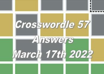 Crosswordle 57 - 17th March 2022