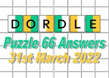 Daily Dordle 66 - 31st March 2022