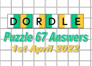 Daily Dordle 67 - 1st April 2022