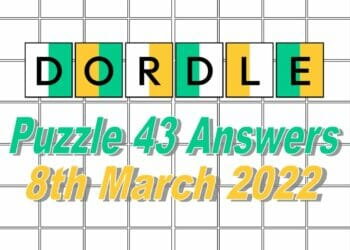 Daily Dordle Answer 43
