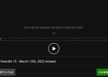 Daily Music Game Heardle 15 March 12 2022