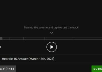Daily Music Game Heardle 16 March 13 2022