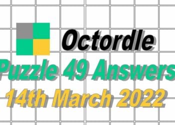 Daily Octordle 49 - 14th March 2022