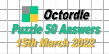 Daily Octordle 50 - 15th March 2022