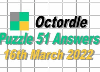 Daily Octordle 51 - 16th March 2022