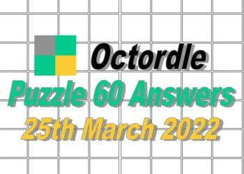 Daily Octordle 60 - 25th March 2022
