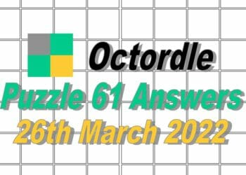 Daily Octordle 61 - 26th March 2022