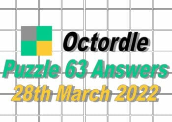 Daily Octordle 63 - 28th March 2022