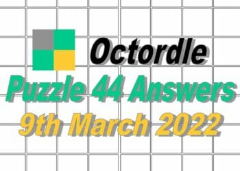 Daily Octordle Answer 44