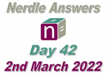 Nerdle 42 Answers - 2nd March 2022