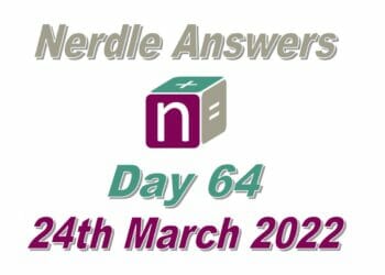 Nerdle 64 Answers - 24th March 2022