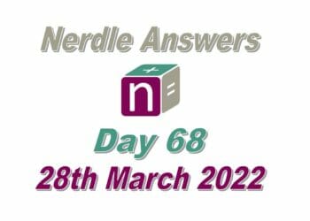 Nerdle 68 Answers - 28th March 2022