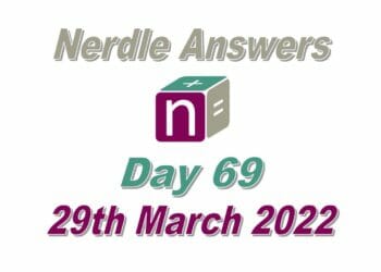 Nerdle 69 Answers - 29th March 2022